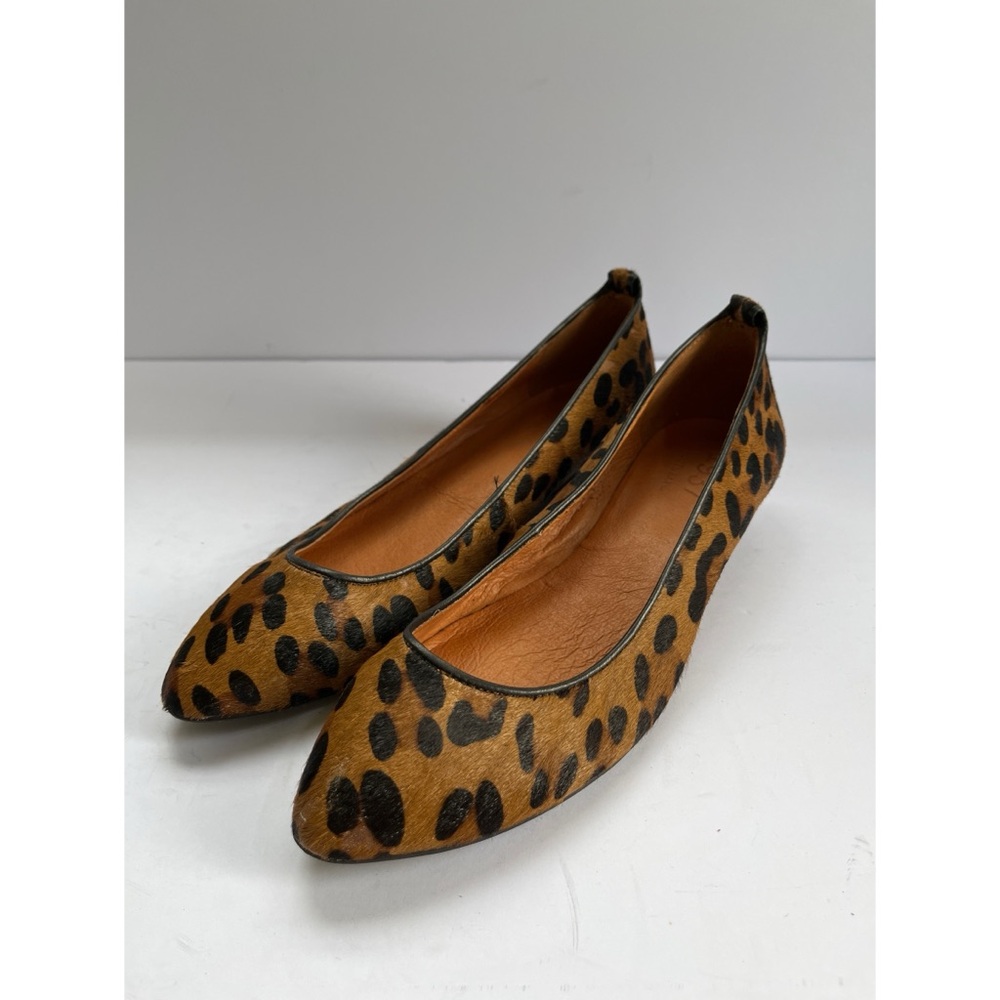 Madewell 1937 Animal Print Pointy Toe Ballet Flats Women’s Size 7.5
